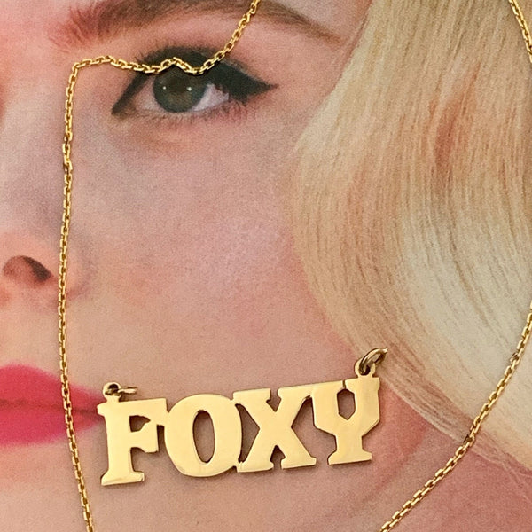 FOXY NAME PENDANT – Justine Legold Jewelry