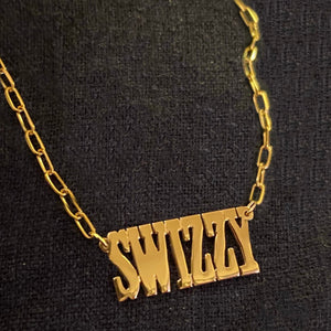 COWGIRL NAMEPLATE NECKLACE