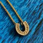 Load image into Gallery viewer, LE STALLION DIAMOND HORSESHOE NECKLACE (MINI)

