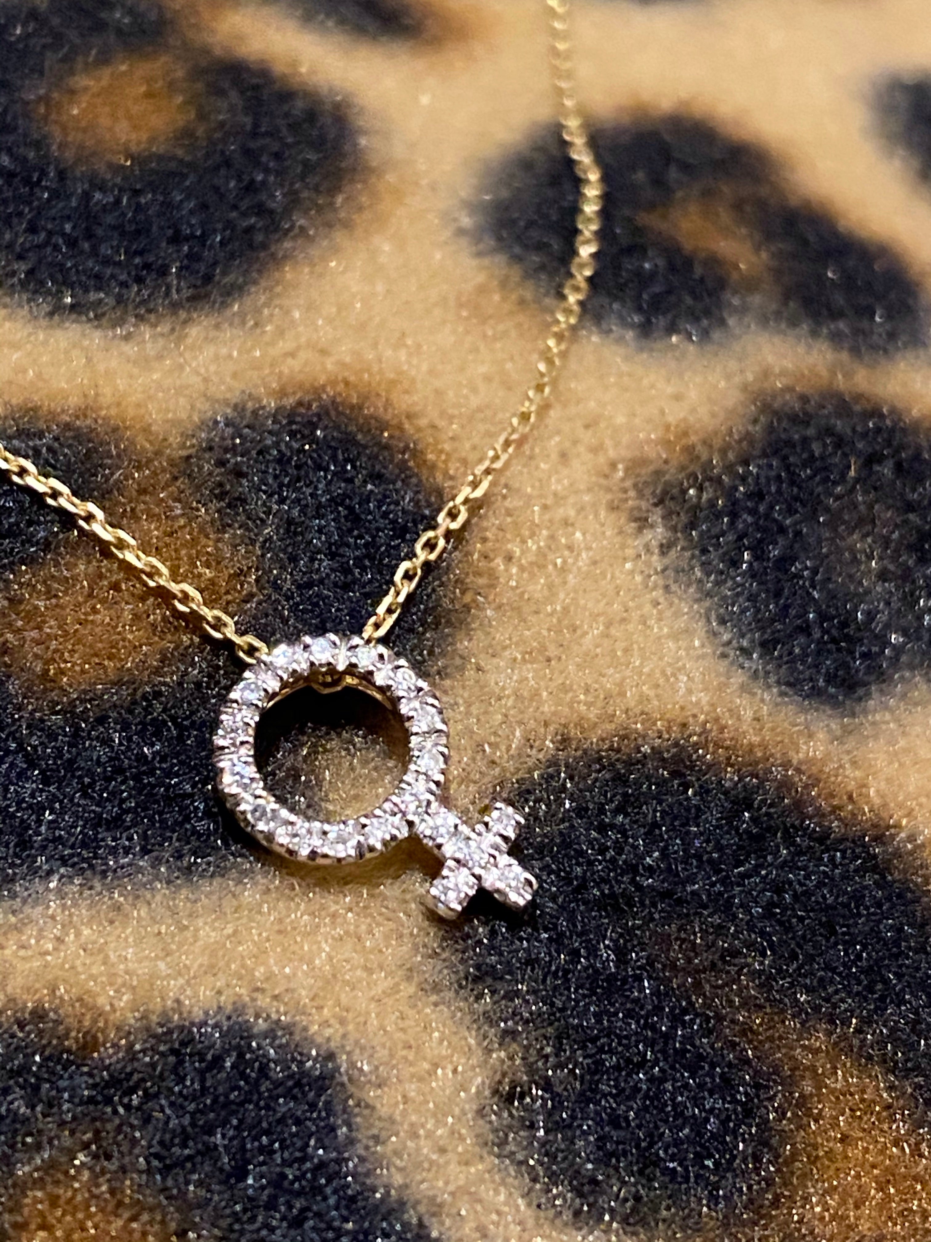 NO BOYS ALLOWED DIAMOND PENDANT