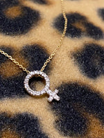 Load image into Gallery viewer, NO BOYS ALLOWED DIAMOND PENDANT
