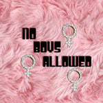 Load image into Gallery viewer, NO BOYS ALLOWED DIAMOND PENDANT

